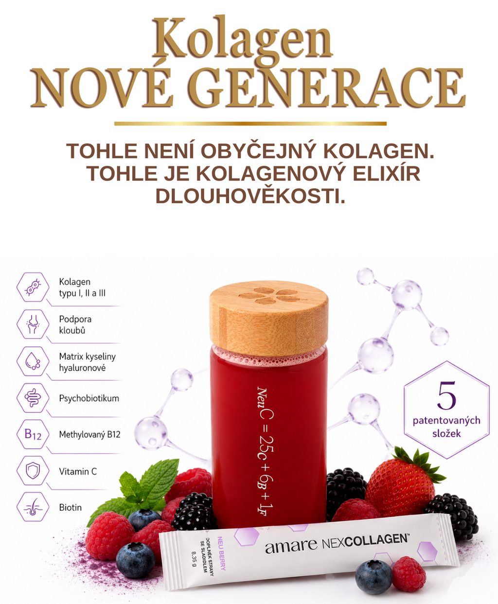 Kolagen nové generace – Amare NÈO Collagen